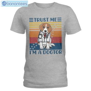 Beagle Trust Me I'm A Dogtor T-Shirt Long Sleeve Tee Product Photo 2