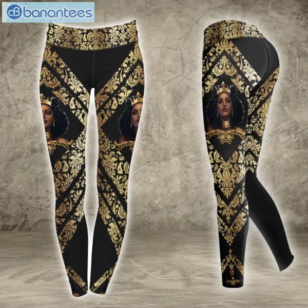 Beautiful Black Girl Dont Bow The Crown Will Wall 3D Printed Leggings Hoodie Set Product Photo 3