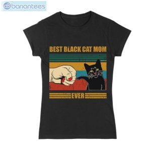 Best Black Cat Mom Ever T-Shirt Long Sleeve Tee Product Photo 1