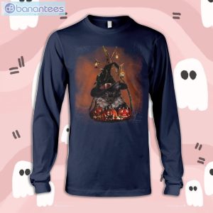 Black Cat Halloween Long Sleeve T-Shirt Product Photo 2