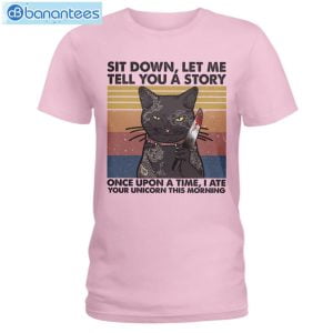 Black Cat I Ate Your Unicorn T-Shirt Long Sleeve Tee Product Photo 3