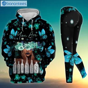 Black Girl You Are Amazing All Over Print Leggings Hoodie Set Product Photo 1