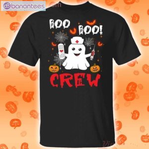 Boo Boo Crew Nurse Ghost Halloween Funny T-Shirt Product Photo 1