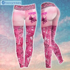 Breast Cancer Strong Is The Only Choice 3D Printed Leggings Hoodie Set Product Photo 3