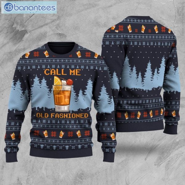 Call Me Old Fashioned Knit Christmas Ugly Sweater Product Photo 1