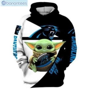 Carolina Panthers NFL Yoda Star Wars 3D Hoodie Product Photo 1