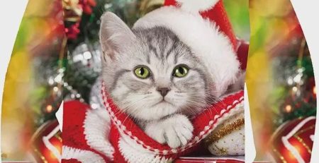 cat ugly christmas sweater