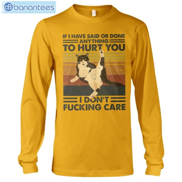 Cat I Don't Care T-Shirt Long Sleeve Tee Product Photo 9