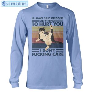 Cat I Don't Care T-Shirt Long Sleeve Tee Product Photo 10