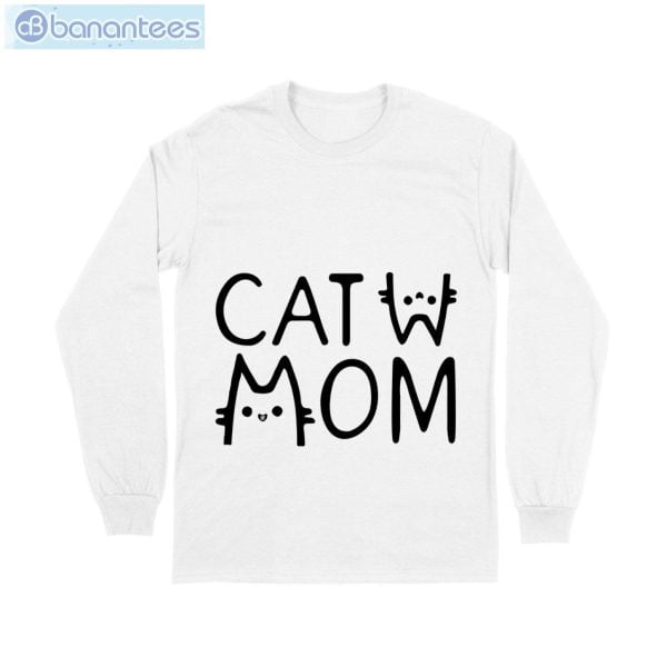 Cat Mom T-Shirt Long Sleeve Tee Product Photo 6
