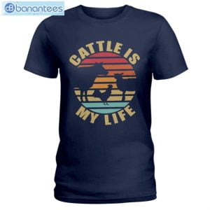 Cattle Is My Life Farmer T-Shirt Long Sleeve Tee Product Photo 2