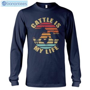 Cattle Is My Life Farmer T-Shirt Long Sleeve Tee Product Photo 6