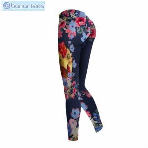 Chicken Flower Navy Colorful Unique 3D Printed Leggings Hoodie Set Product Photo 3