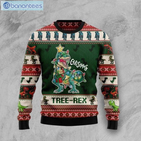 Christmas Tree Rex Christmas Ugly Sweater Product Photo 1