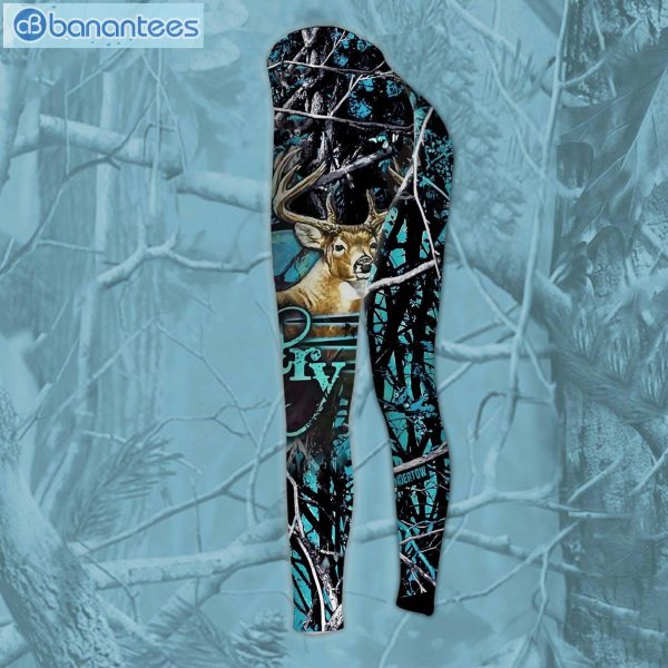 Country Girl Blue Camo 3D Printed Leggings Hoodie Set Product Photo 3
