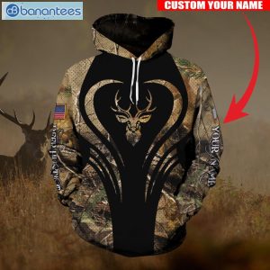 Custom Name Love Hunting Country Girl Camo 3D Hoodie And Leggings Set Product Photo 1