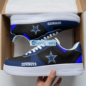Dallas Cowboys Best Gift Black And Blue Air Force Shoes For Fans Product Photo 1