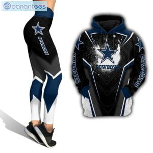 Dallas Cowboys Symbol Black And Navy Hoodie And Leggings Set Product Photo 2
