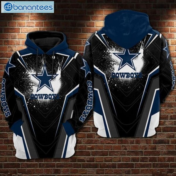 Dallas Cowboys Symbol Black And Navy Hoodie And Leggings Set Product Photo 1