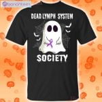 Dead Lymph System Society Boo Ghost Halloween Funny T-Shirt Product Photo 1