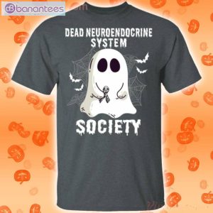 Dead Neuroendocrine System Society Boo Ghost Halloween Funny T-Shirt Product Photo 2