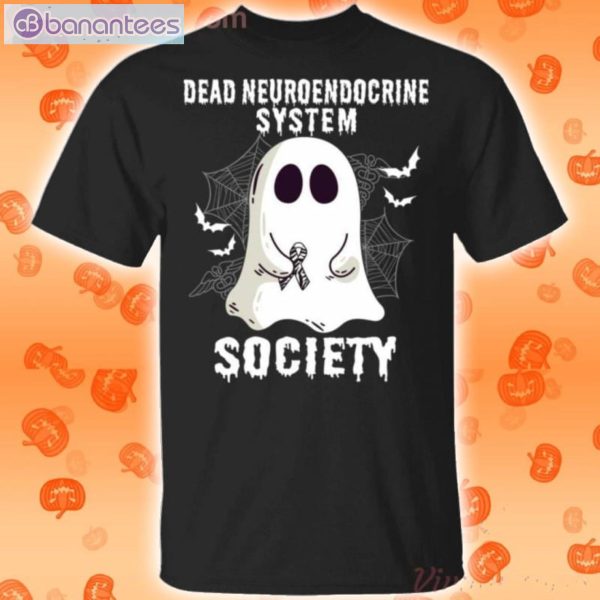 Dead Neuroendocrine System Society Boo Ghost Halloween Funny T-Shirt Product Photo 1