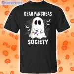 Dead Pancreas Society Boo Ghost Halloween Funny T-Shirt Product Photo 1