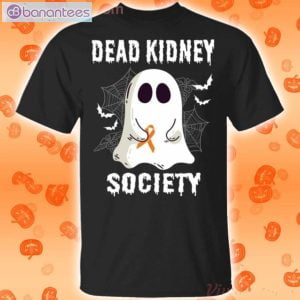 Dead Society Boo Ghost Halloween Funny T-Shirt Product Photo 1