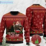 Deer Hunter And Santa Claus The Rest Of The Year I Wear Camo Ugly Christmas Sweater Product Photo 1