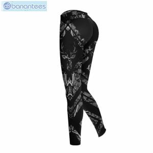 Deer Hunting Personalized Blue And White Unique 3D Printed Leggings Hoodie Set Product Photo 3