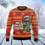 Dinosaur Funny Christmas Ugly Sweater Product Photo 1