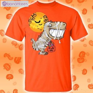 Dinosaur In Mummy Halloween Funny T-Shirt Product Photo 2