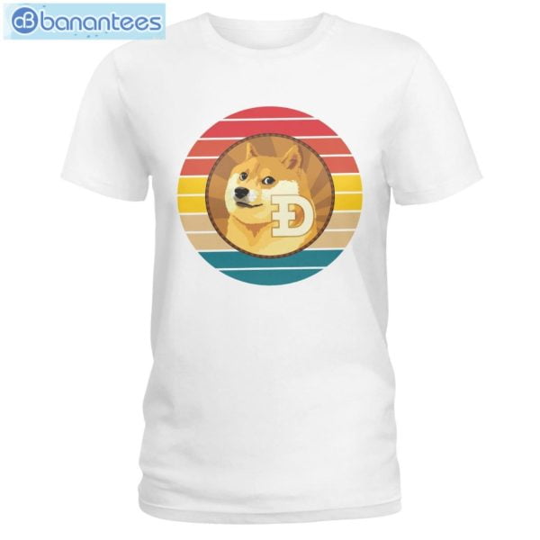 Doge To The Moon Dogecoin T-Shirt Long Sleeve Tee Product Photo 2
