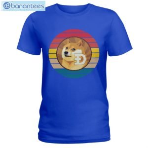 Doge To The Moon Dogecoin T-Shirt Long Sleeve Tee Product Photo 5