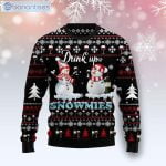 Drink Up Wine Snowmies Christmas Ugly Sweater Product Photo 1