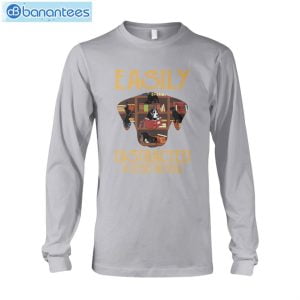 Easily Distracted By Books And Dogs T-Shirt Long Sleeve Tee Product Photo 10