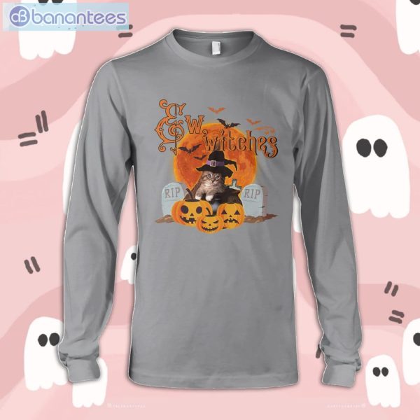 Eww, Witches Cat Halloween Long Sleeve T-Shirt Product Photo 3