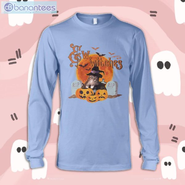 Eww, Witches Cat Halloween Long Sleeve T-Shirt Product Photo 4
