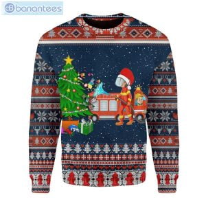 Firefighter Presents Christmas Ugly Sweater Product Photo 1
