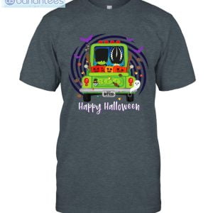 Frankenstein And Wife Happy Halloween T-Shirt Product Photo 3