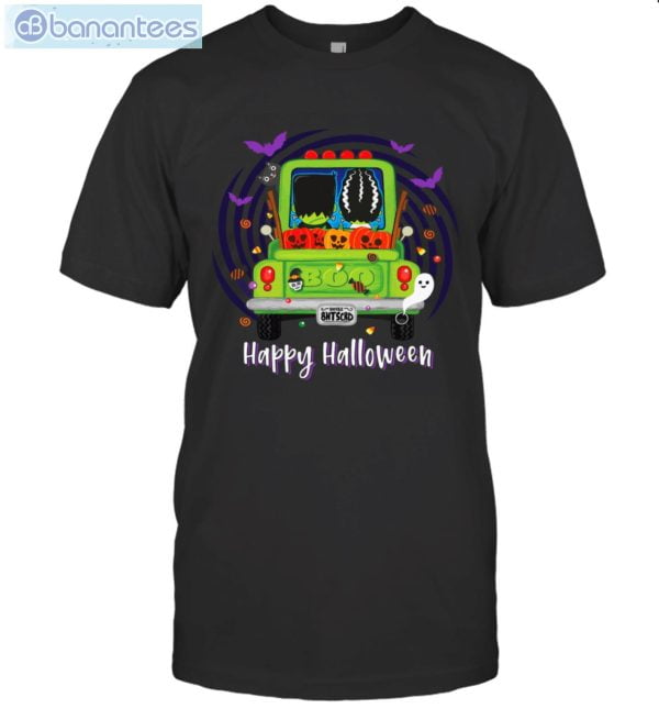 Frankenstein And Wife Happy Halloween T-Shirt Product Photo 1