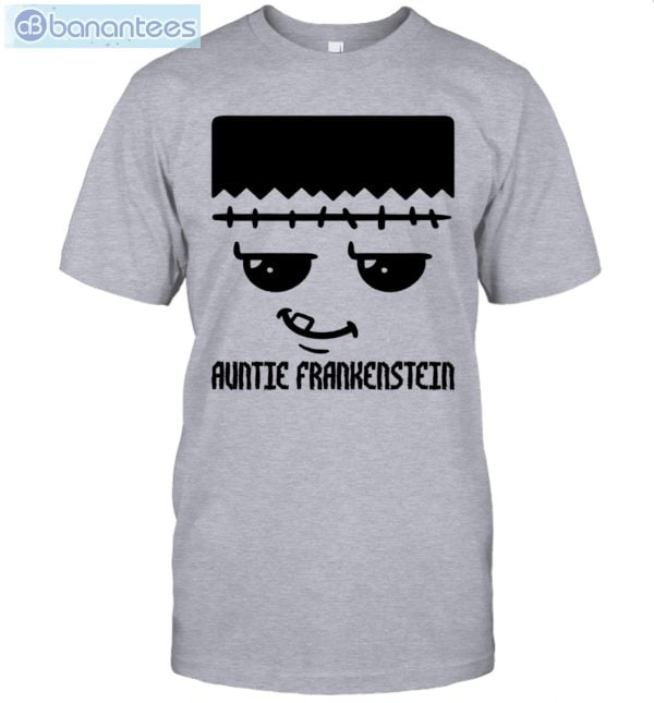 Frankenstein Family Halloween Auntie T-Shirt Product Photo 4