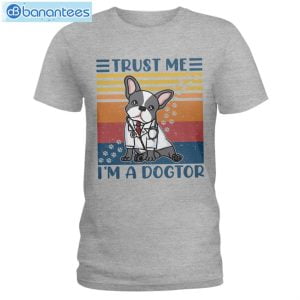 French Bulldog Trust Me I'm A Dogtor T-Shirt Long Sleeve Tee Product Photo 2