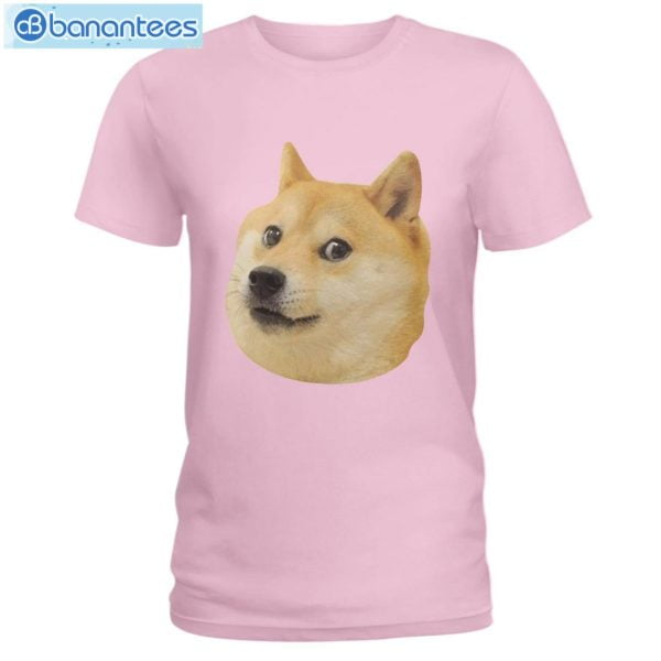 Funny Doge Face Dogecoin T-Shirt Long Sleeve Tee Product Photo 6