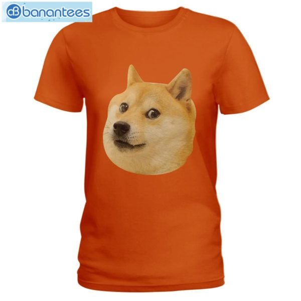 Funny Doge Face Dogecoin T-Shirt Long Sleeve Tee Product Photo 8