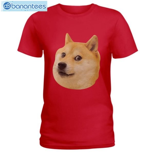 Funny Doge Face Dogecoin T-Shirt Long Sleeve Tee Product Photo 9