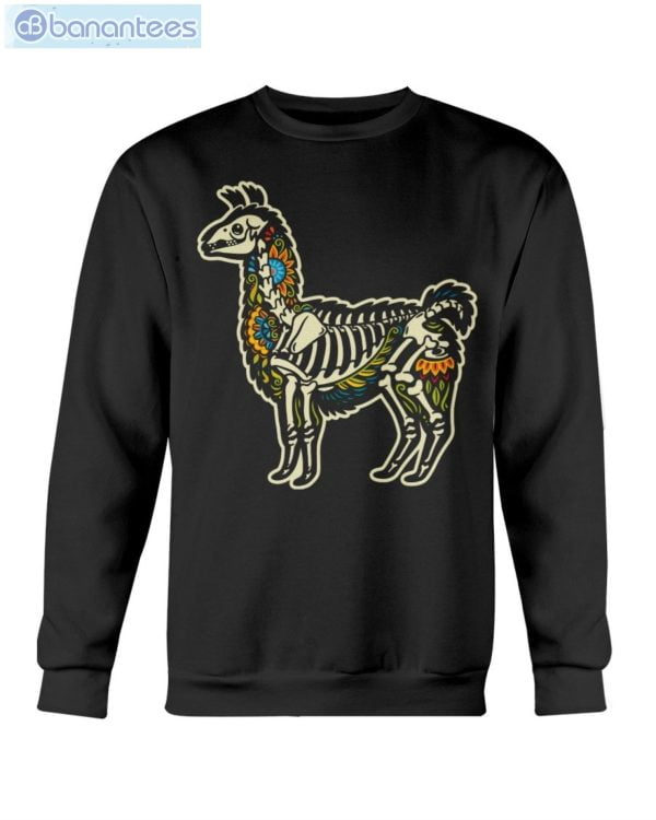 Funny Lama Skull Skeleton Halloween T-Shirt Product Photo 9