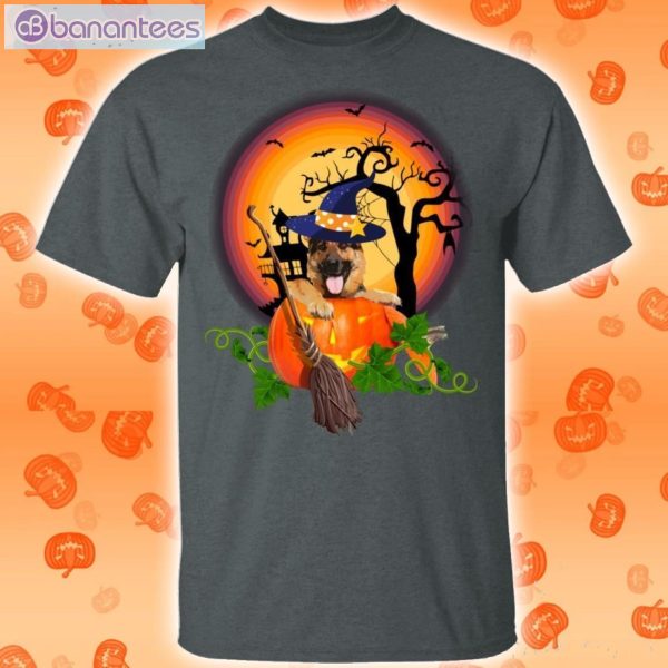 German Shepherd In The Pumpkin Halloween T-Shirt For Dog Lovers Product Photo 2