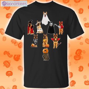 German Shepherds In Halloweens Funny T-Shirt Product Photo 1