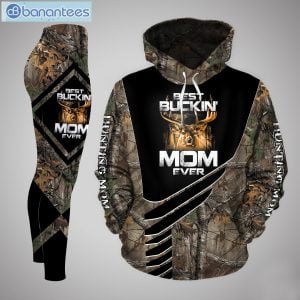 Gift For Mom Best Bucket Mom Ever Deer Hunting Hoodie And Leggings Set Product Photo 1